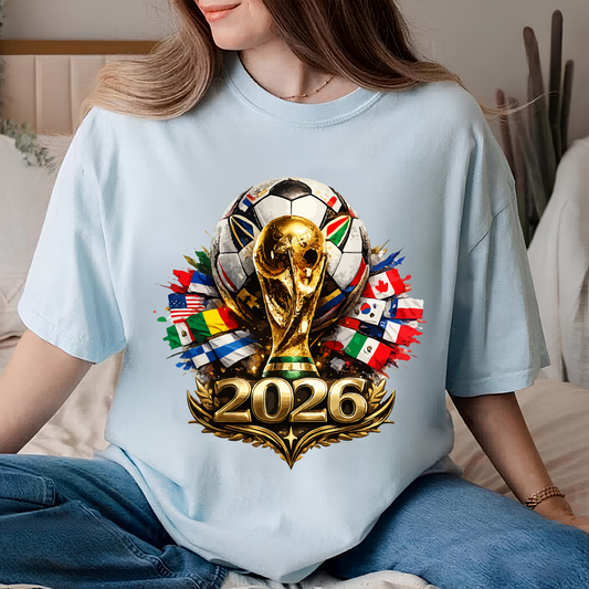 FIFA World Cup 2026 Special Edition Graphic Black Cotton T-Shirt (physical)