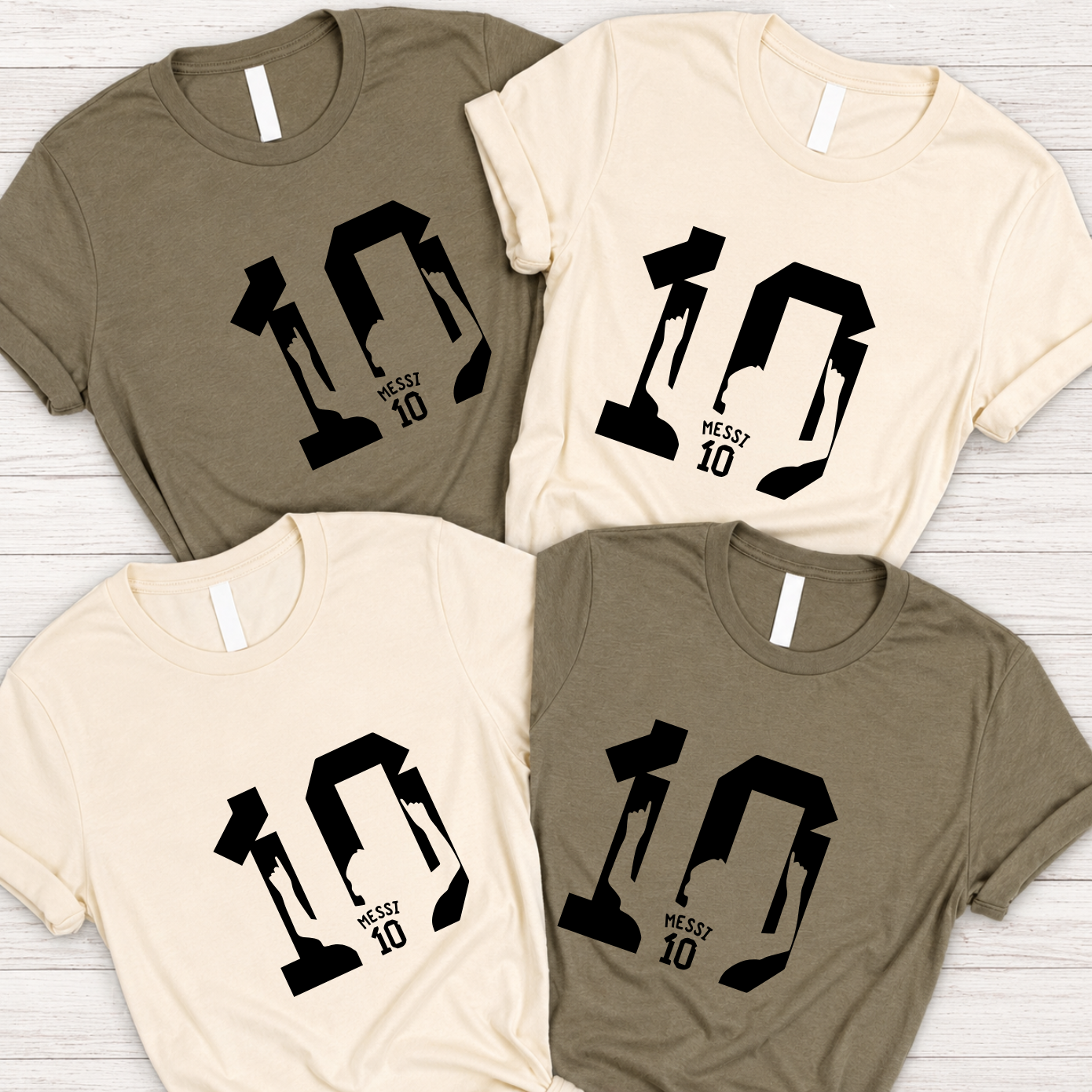 FIFA World Cup 2026 Lionel Messi Number 10 Silhouette Graphic Tee (physical)