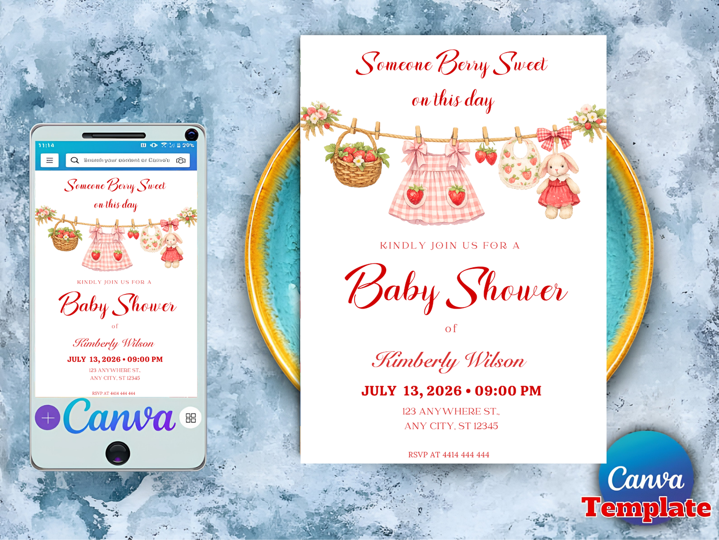 Baby in Bloom Invitation, Wildflowers Baby Shower Invitation, Purple Pink Flower Invitation,Wild Flower Invite, Floral Baby Brunch Invite (Copy)