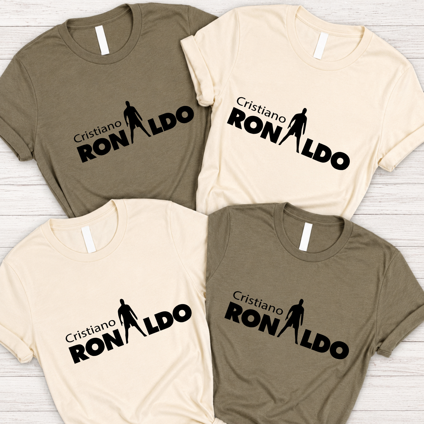 FIFA World Cup 2026 Cristiano Ronaldo Name Silhouette Combo Graphic Tee (physical)