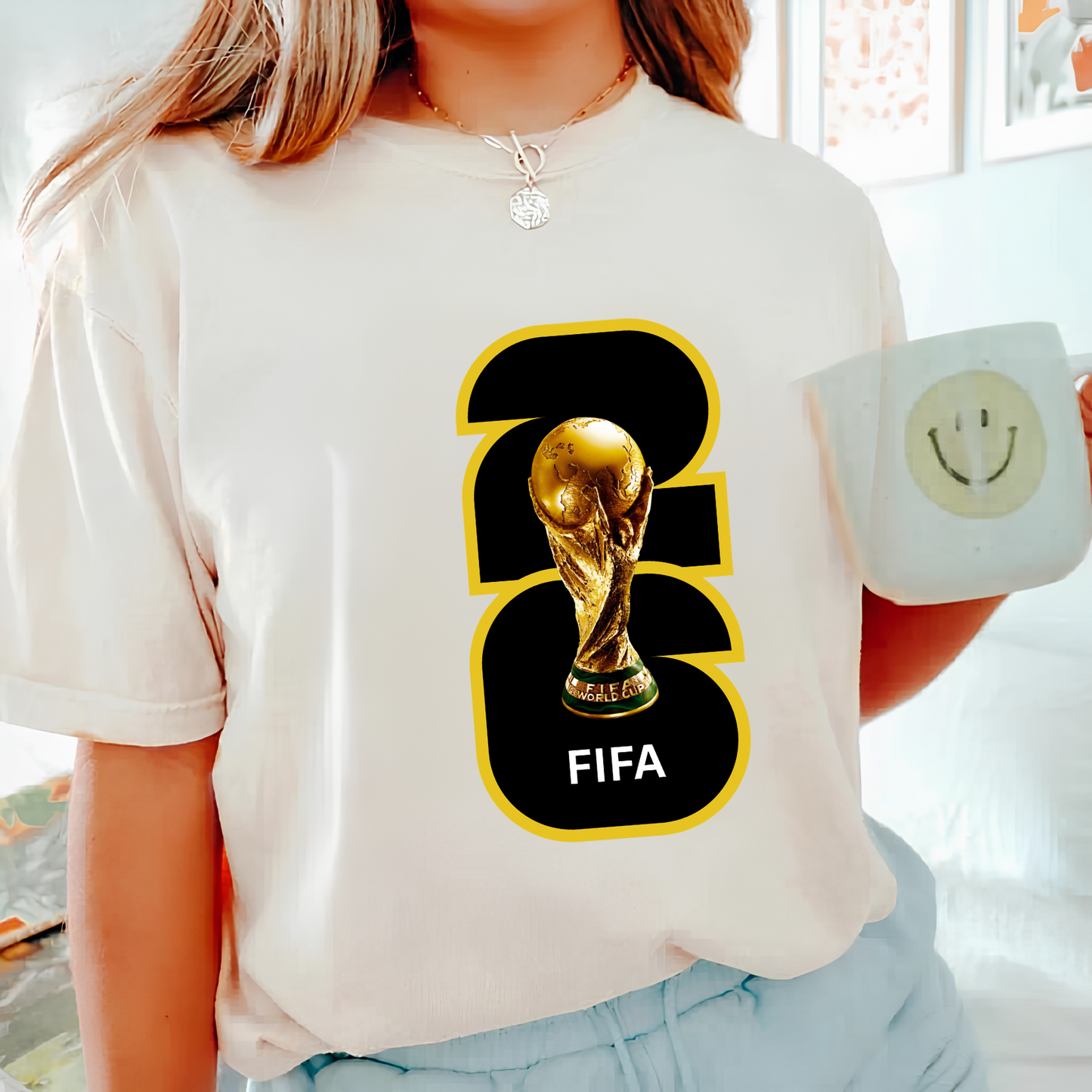 FIFA World Cup 2026 Trophy Bold Number Graphic Sweatshirt (physical)