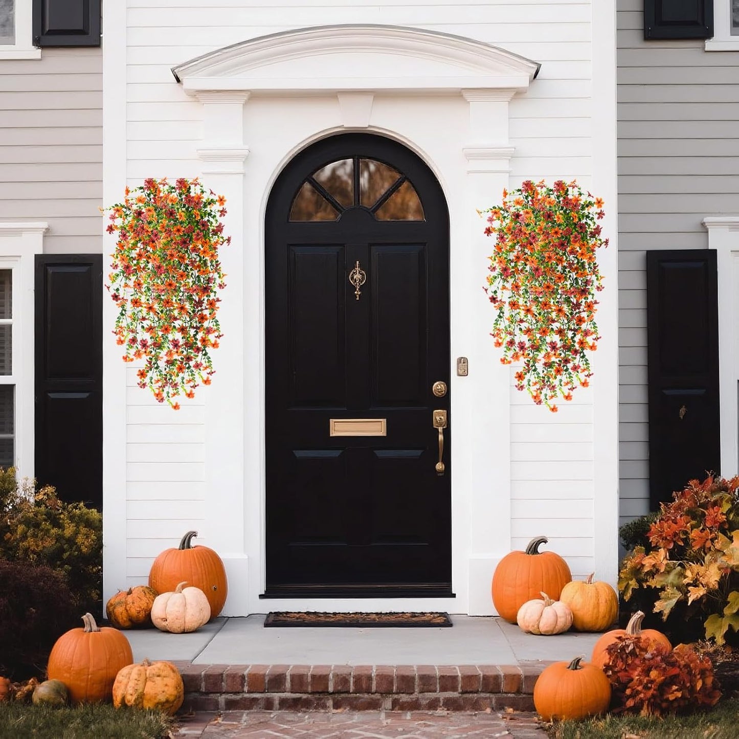 Artificial Fall Fake Flowers for Outdoor Fall Decoration 2 Pcs