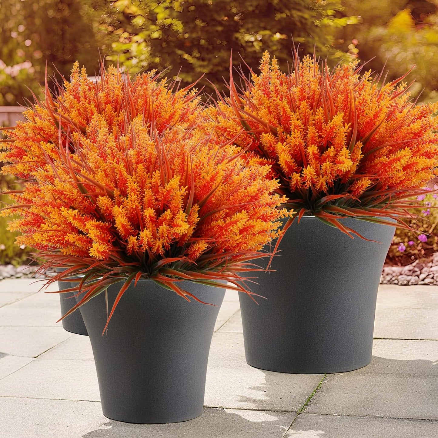 Geegoods 24 Bundles Artificial Fall Flowers Outdoor