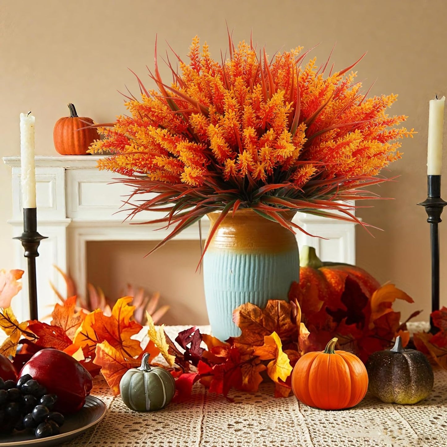 Geegoods 24 Bundles Artificial Fall Flowers Outdoor