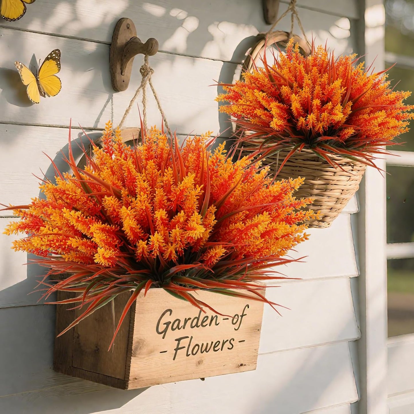 Geegoods 24 Bundles Artificial Fall Flowers Outdoor