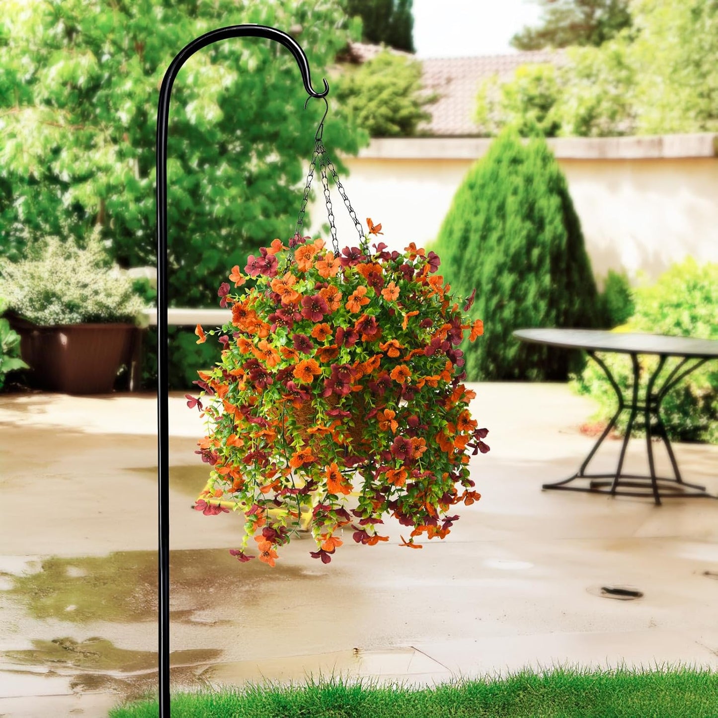 Artificial Hanging Flowers Plants for Outdoor Fall Decoration - 2PCS