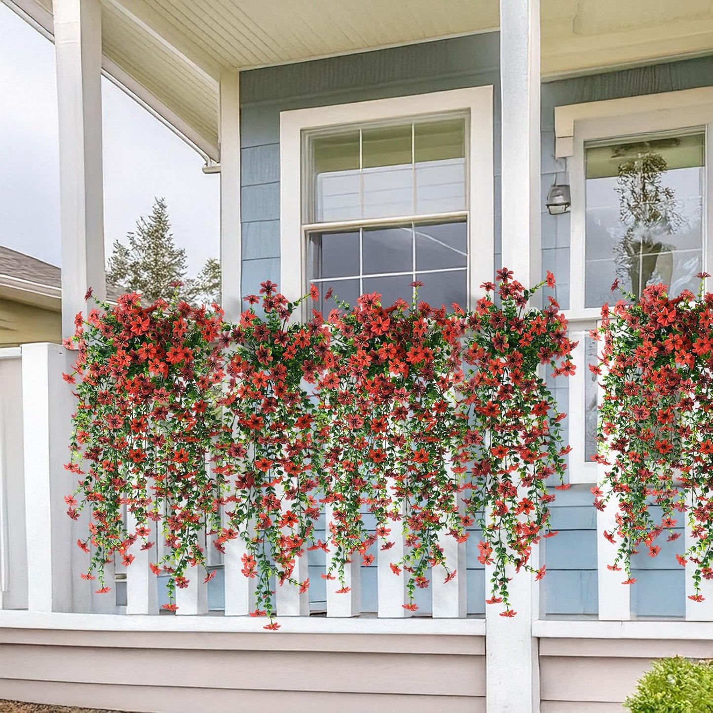 Artificial Fall Fake Flowers for Outdoor Fall Decoration 2 Pcs