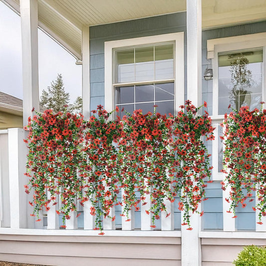 Artificial Fall Fake Flowers for Outdoor Fall Decoration 2 Pcs