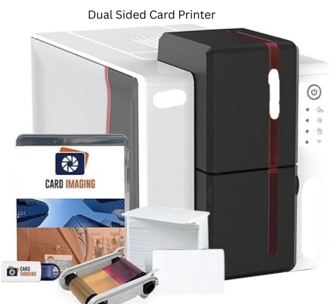 Single Double Sided ID PVC Card Printer Machine Dye Sublimation for Employee NFC RFID Access Student CR80 Badge