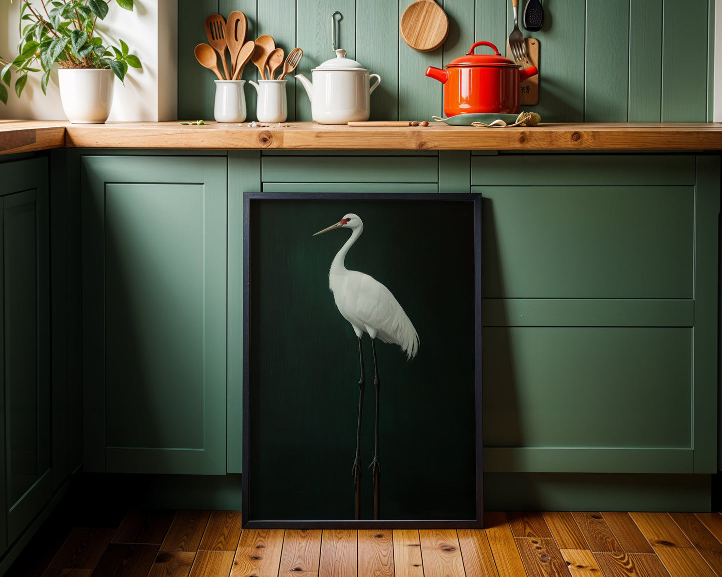 Japanese Crane Painting(Printable+Physical)
