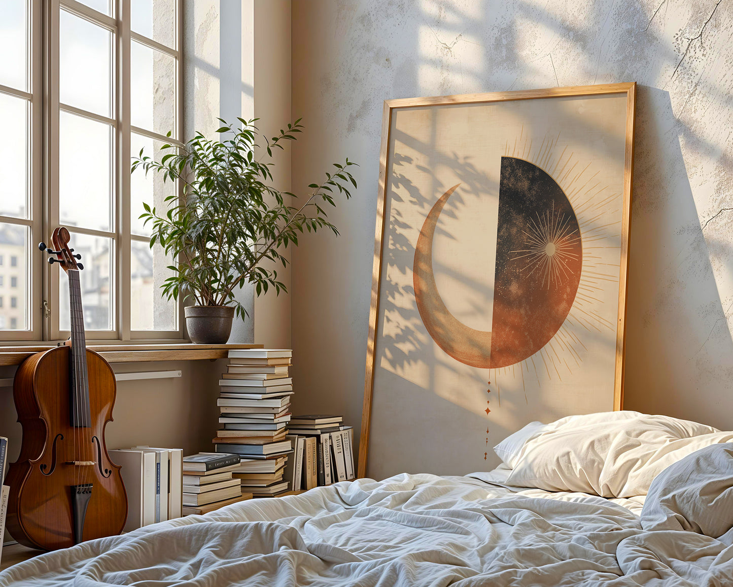 Sun and Moon Wall Art  (Printable+Physical)