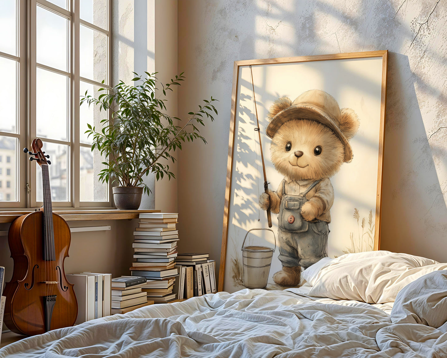 Bear Baby Wall Art(Printable+Physical)
