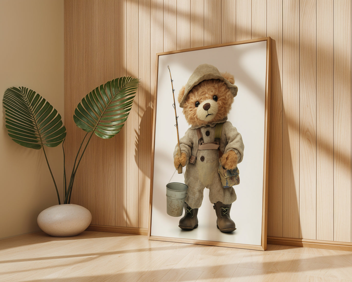 Bear Fishing Wall Art(Printable+Physical)