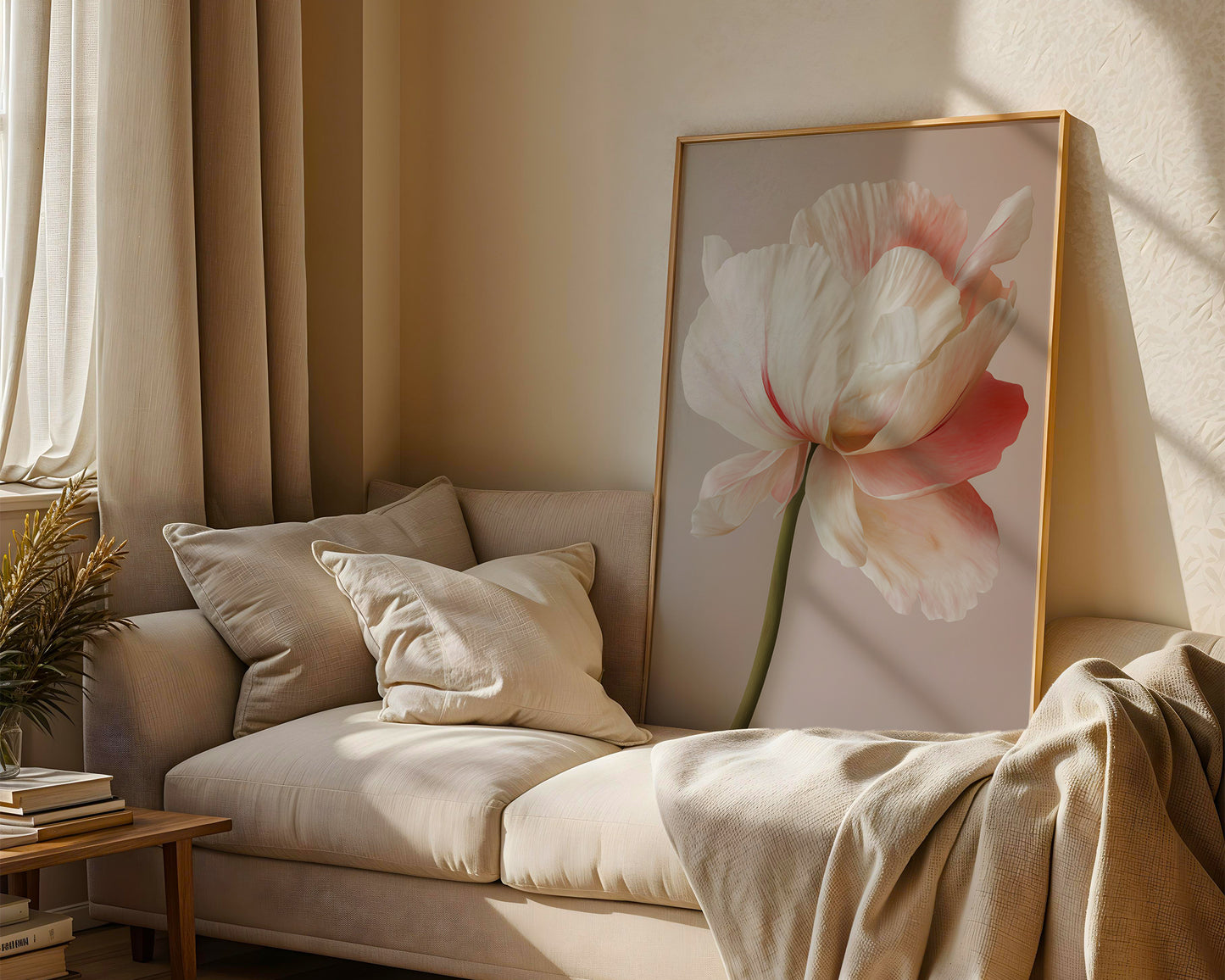 Pink And Beige Painting Wall Art(Printable+Physical)