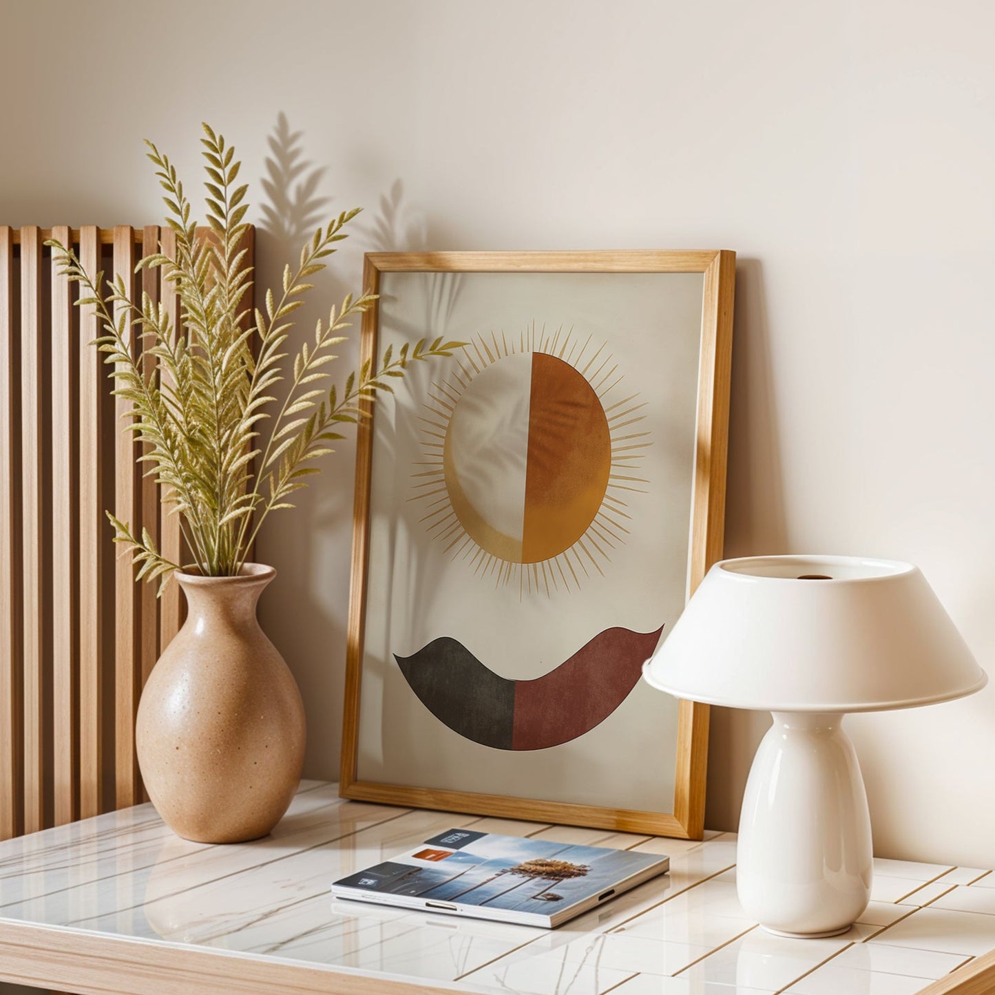 Sun and Moon Wall Art  (Printable+Physical)