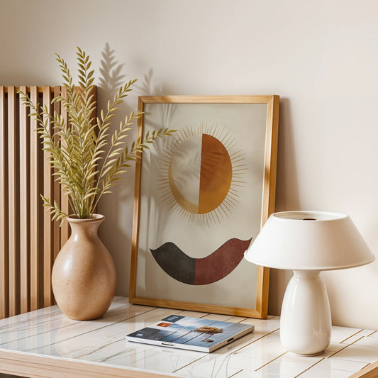Sun and Moon Wall Art  (Printable+Physical)