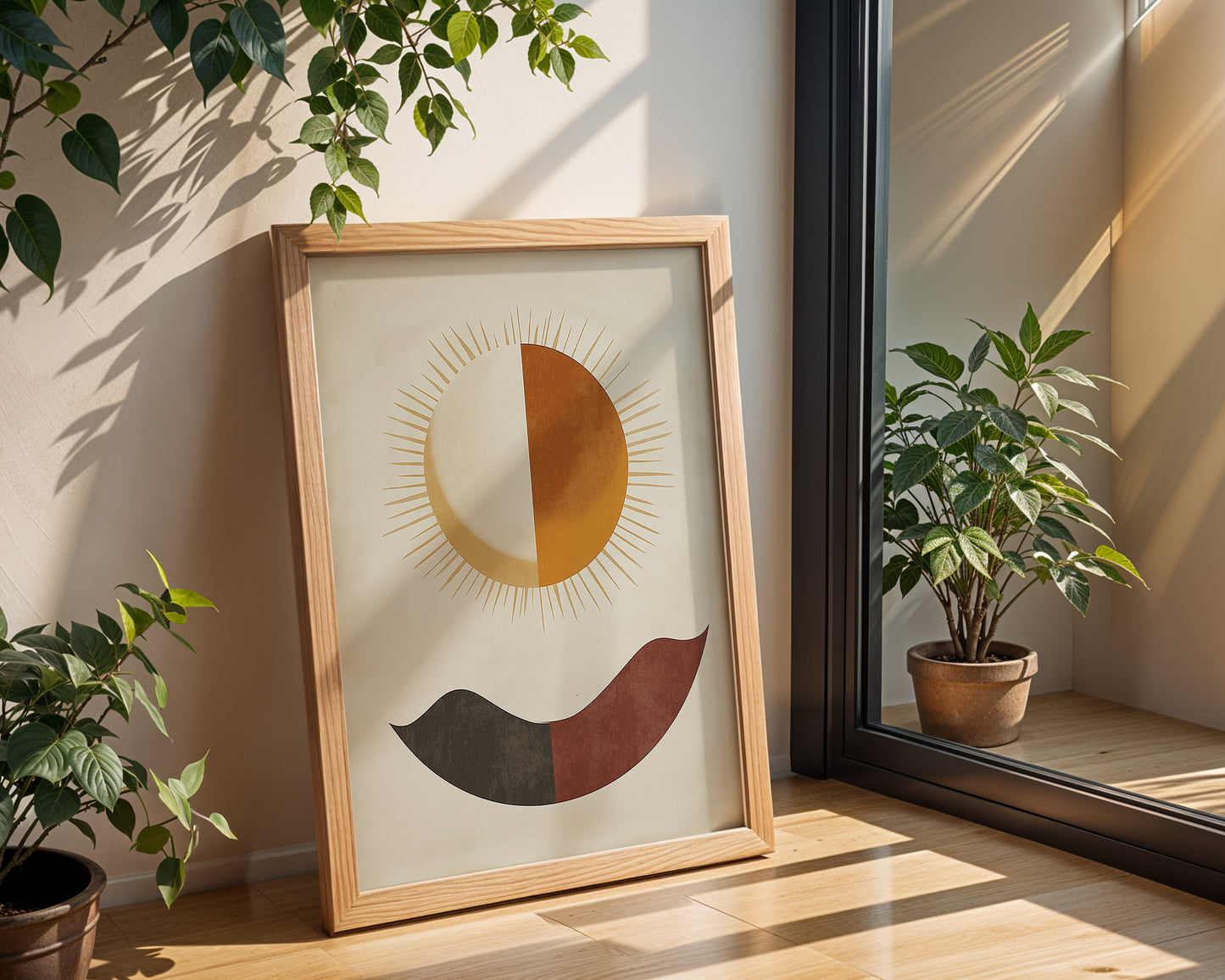 Sun and Moon Wall Art  (Printable+Physical)