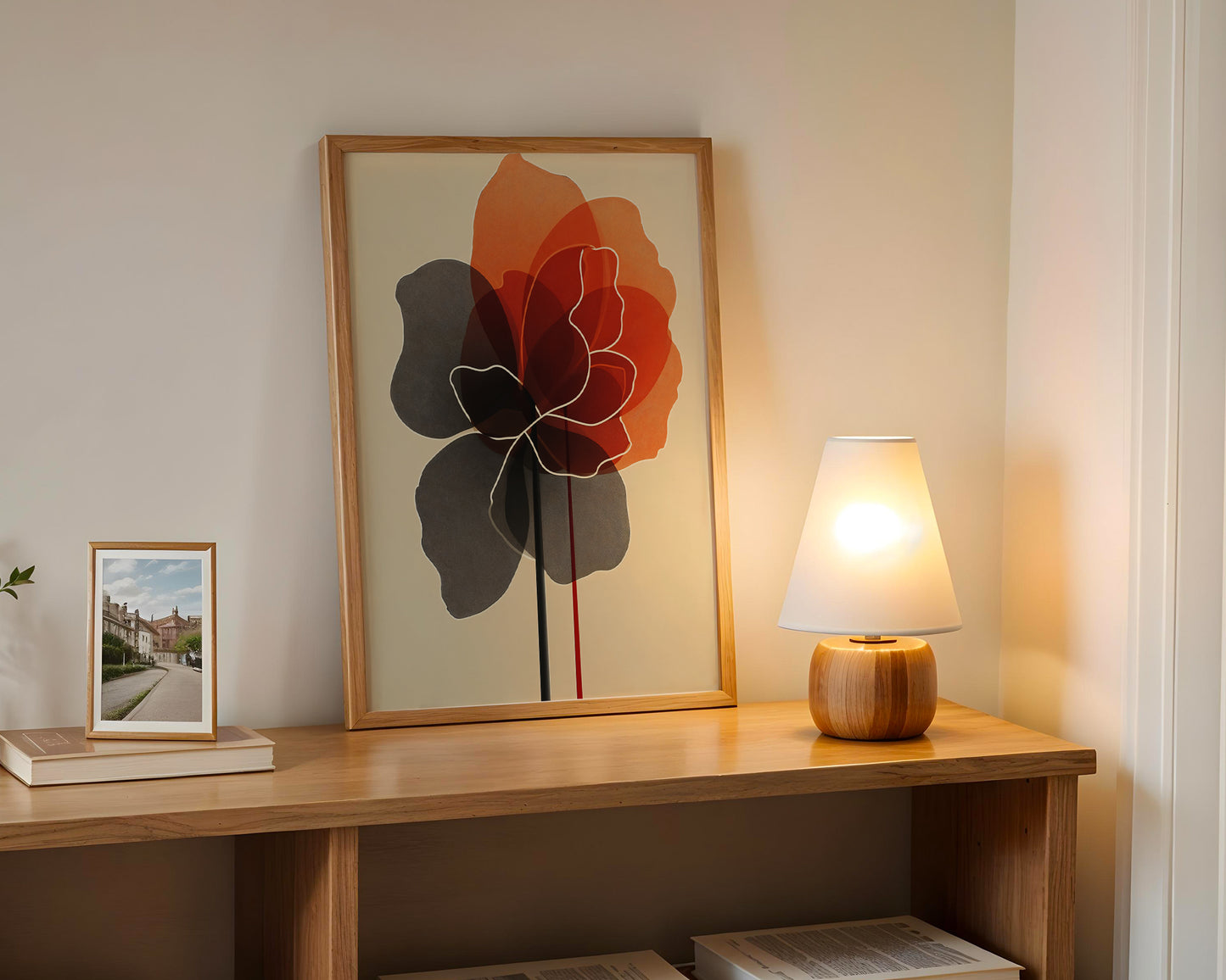 Abstract Botanical Floral wall art print(Printable+Physical)
