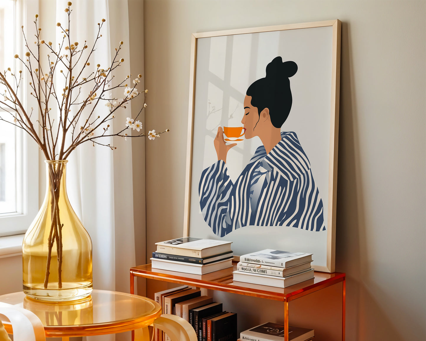 Contemporary Striped Wall Art (Printable+Physical)