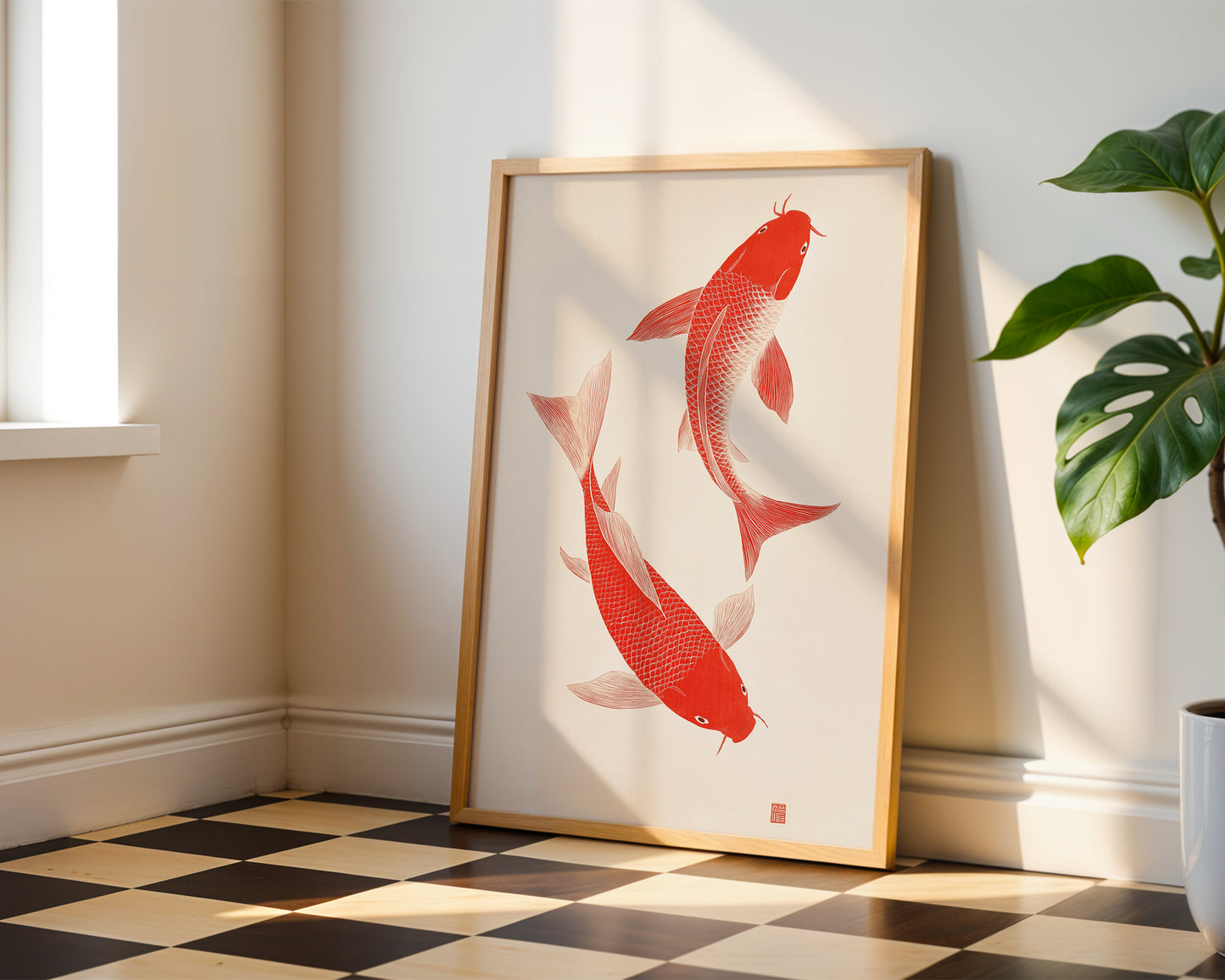Red Koi Print(Printable+Physical)