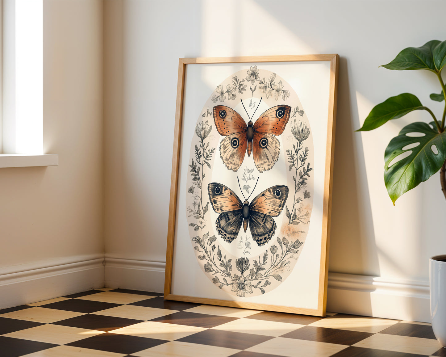 Vintage Butterfly Art Print(Printable+Physical)