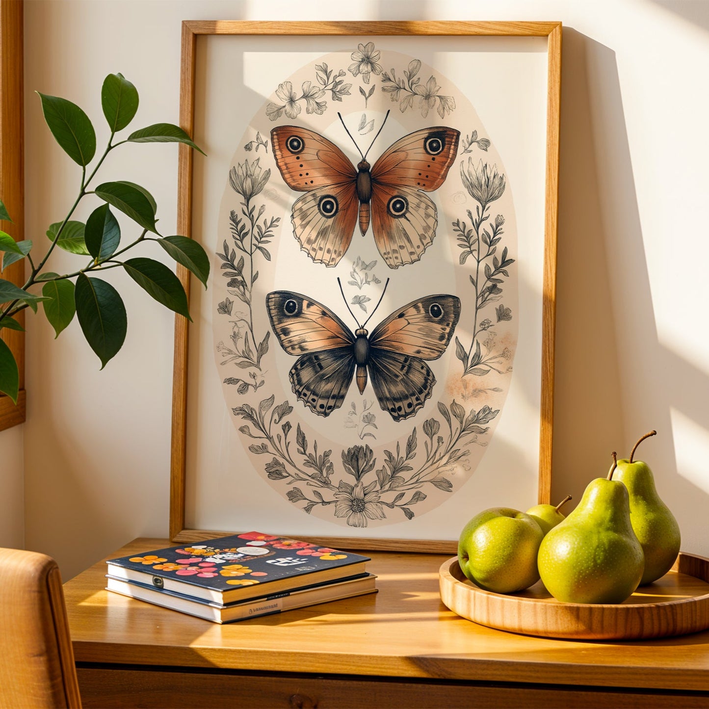 Vintage Butterfly Art Print(Printable+Physical)