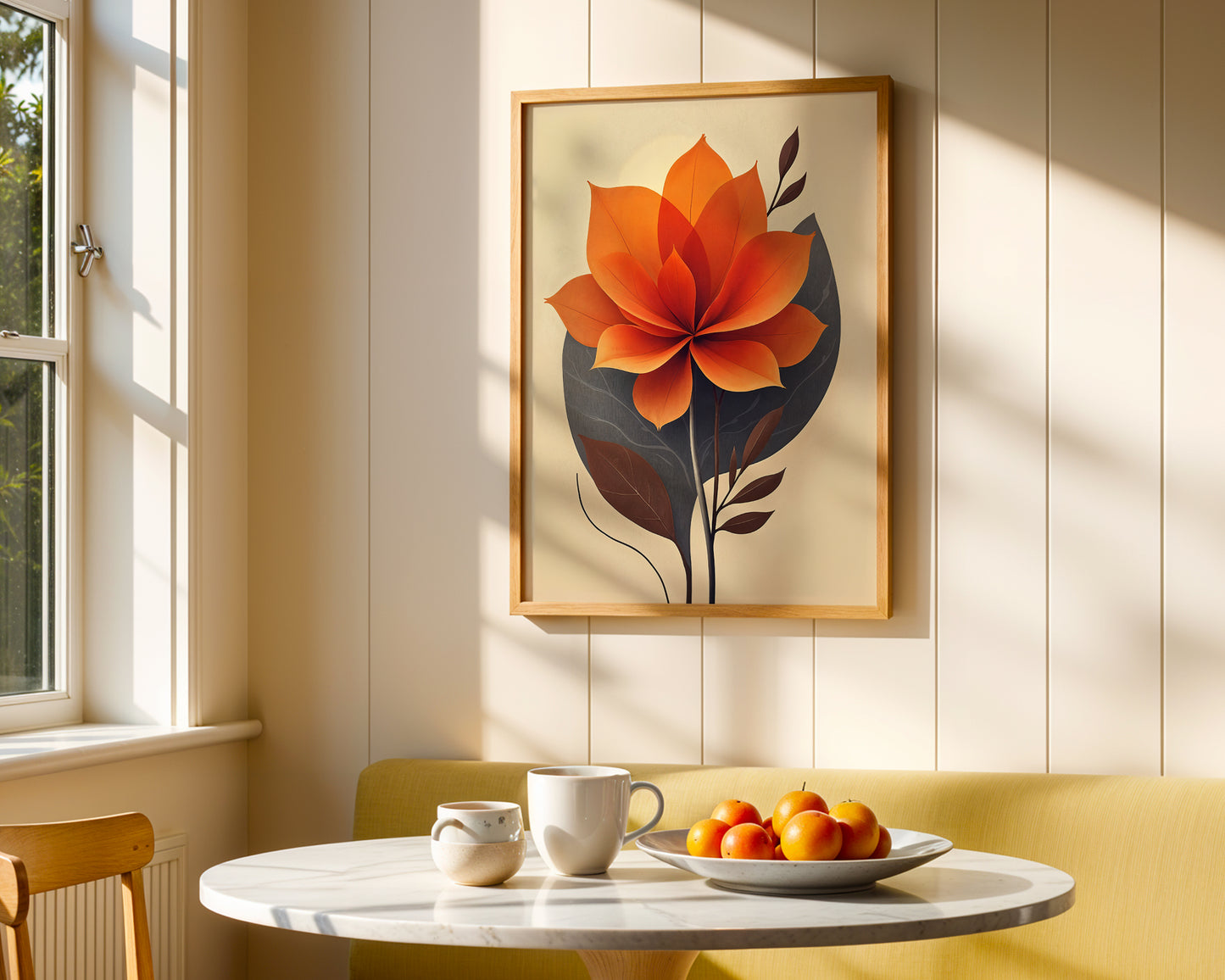Abstract Botanical Floral wall art print(Printable+Physical)