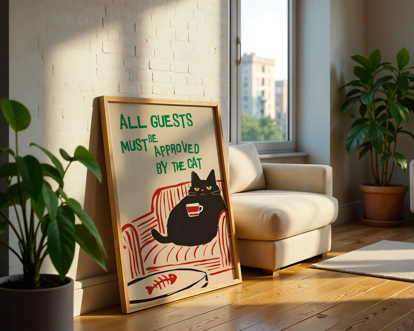 All Guests Must Be Approved by the Cat(Printable+Physical)