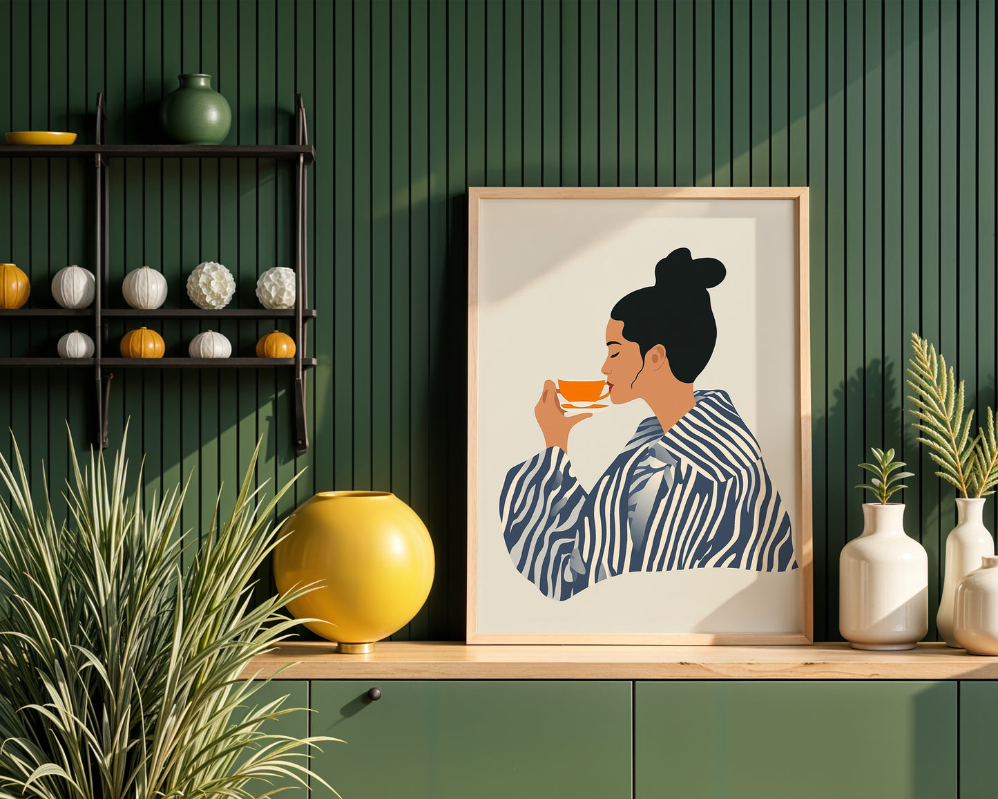 Contemporary Striped Wall Art (Printable+Physical)