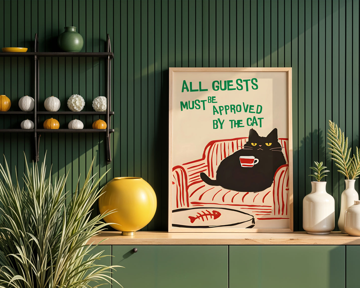 All Guests Must Be Approved by the Cat(Printable+Physical)