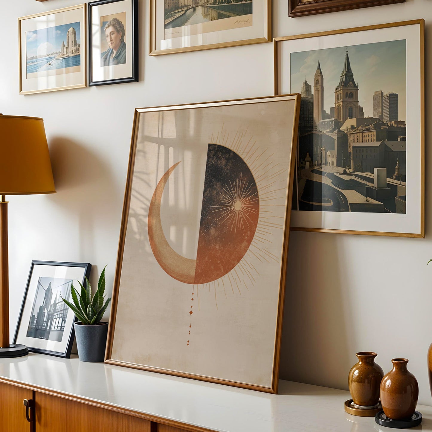 Sun and Moon Wall Art  (Printable+Physical)