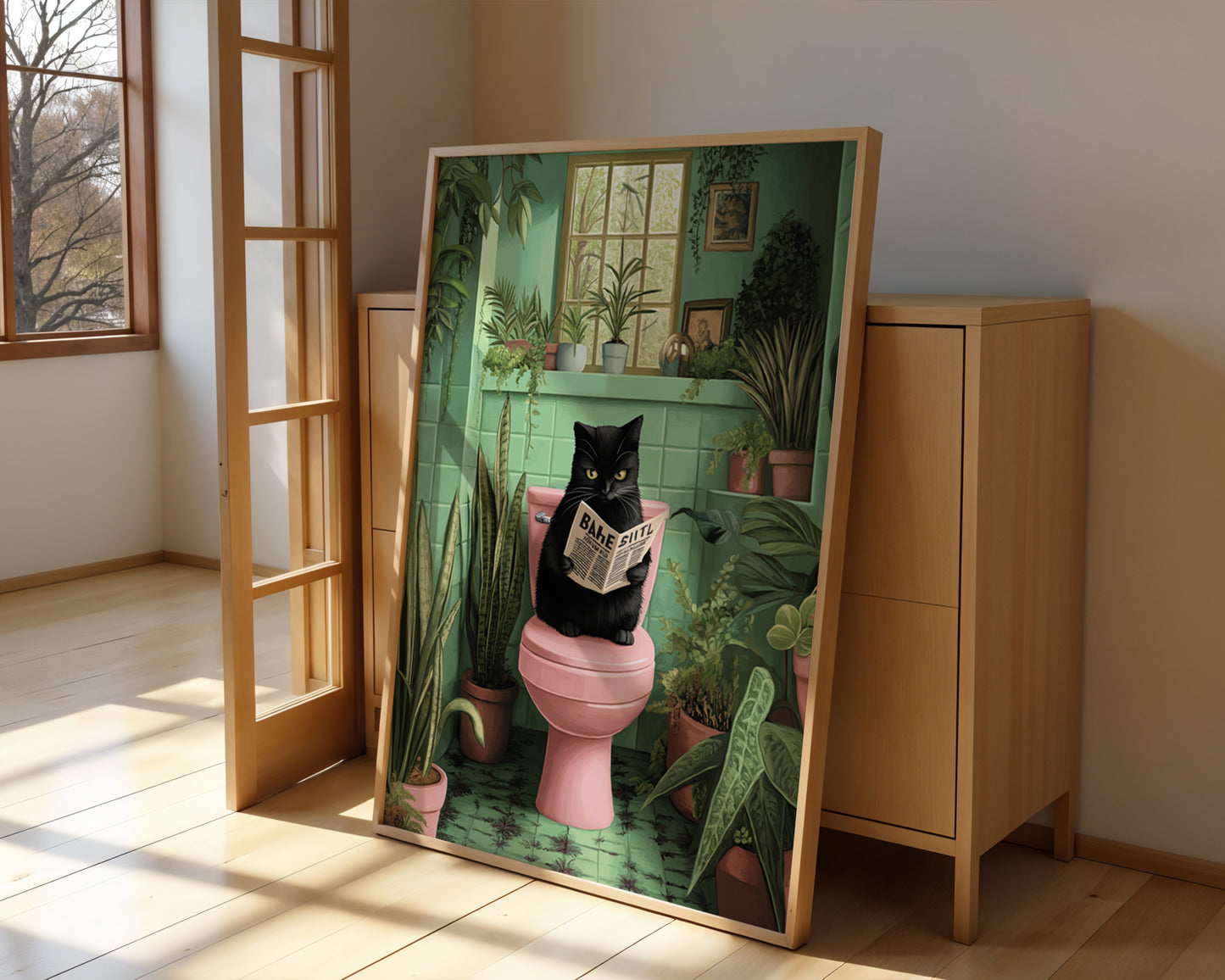 Funny Bathroom Wall Decor(Printable+Physical)