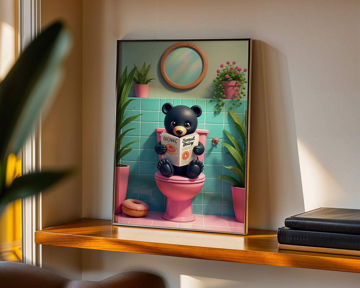 Bathroom Bear Print(Printable+Physical)