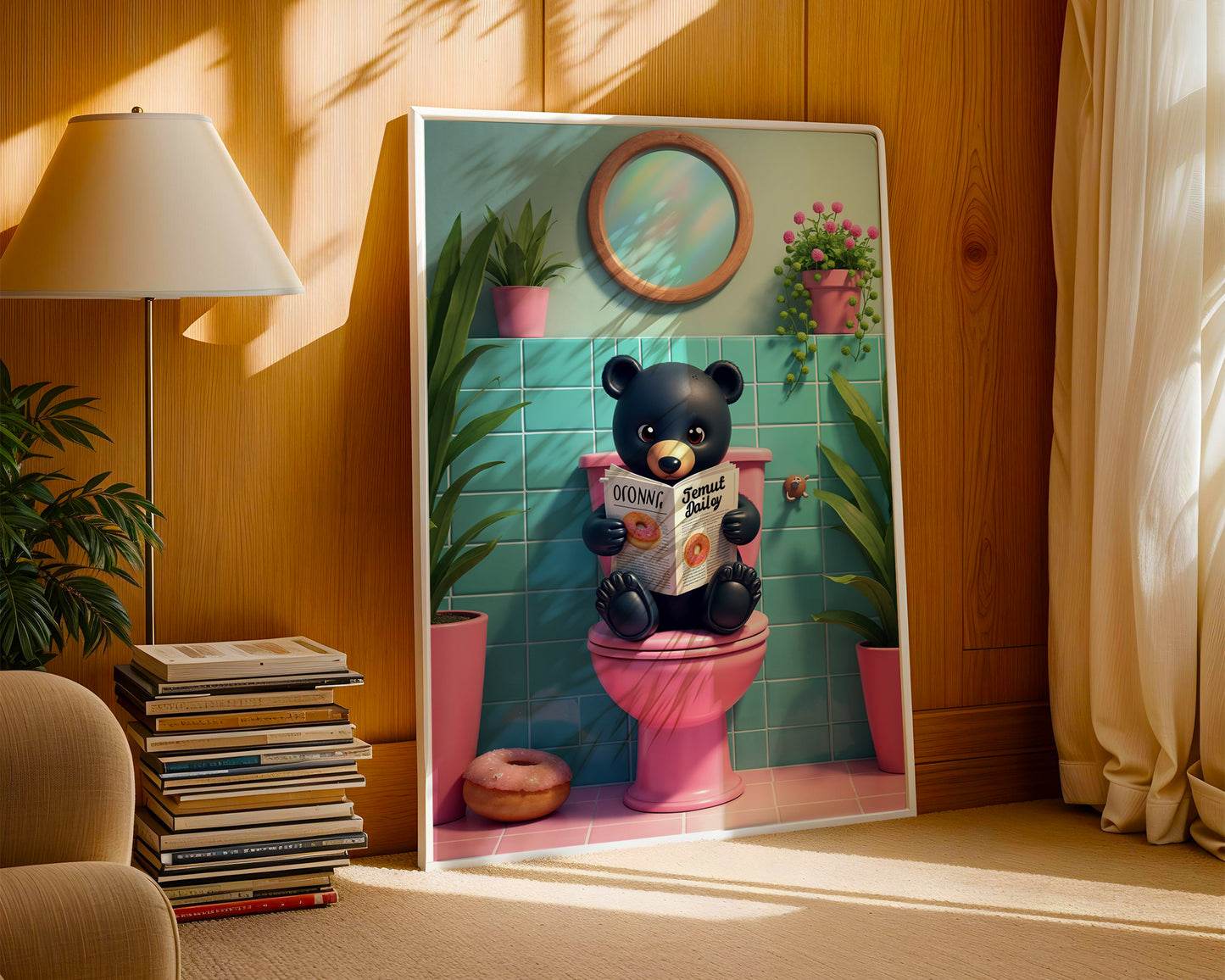 Bathroom Bear Print(Printable+Physical)
