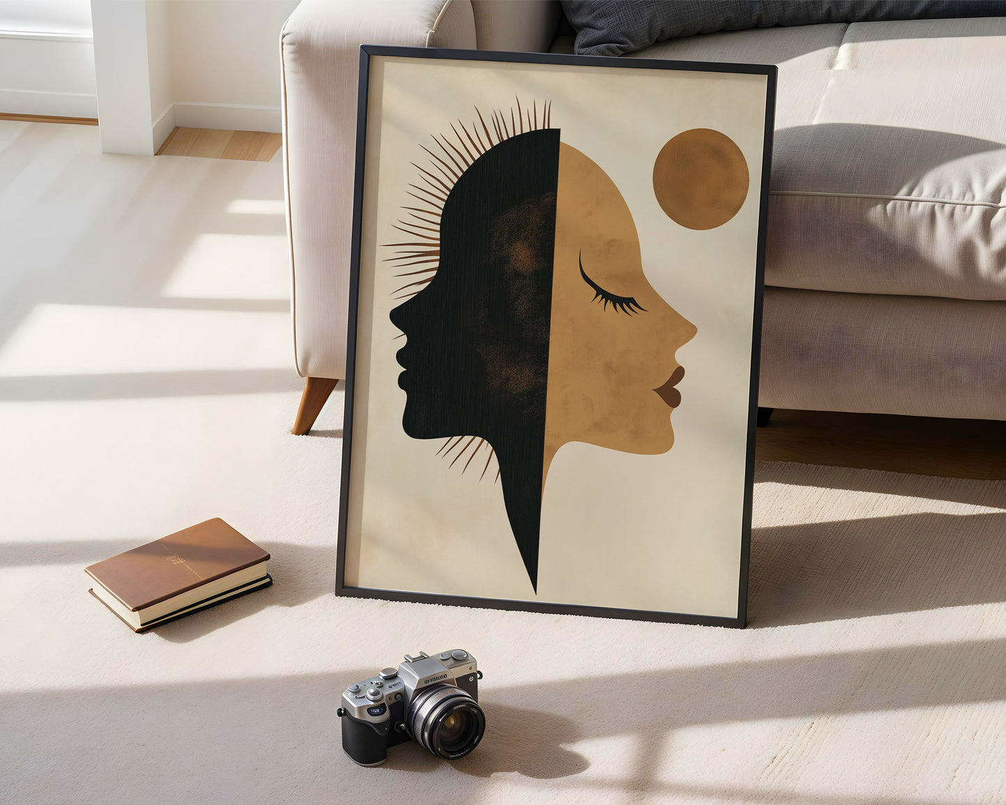 Sun and Moon Wall Art  (Printable+Physical)