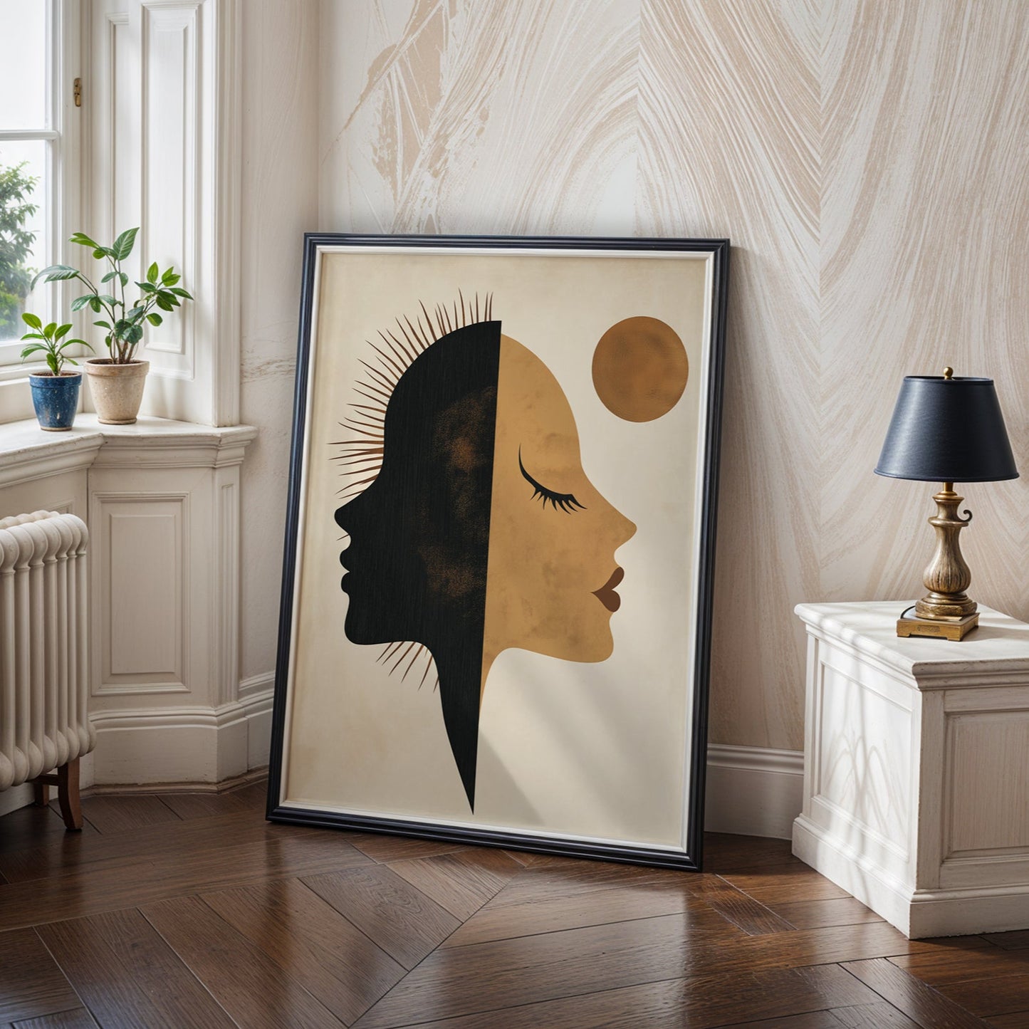Sun and Moon Wall Art  (Printable+Physical)