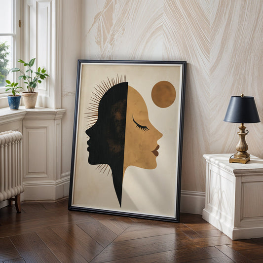 Sun and Moon Wall Art  (Printable+Physical)