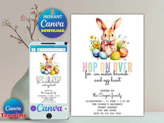 Easter Brunch Invitation(Printable)