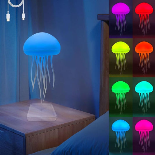 Rechargeable Jellyfish LED Night Light