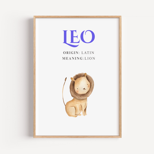 custom name wall art print(Printable+Physical)