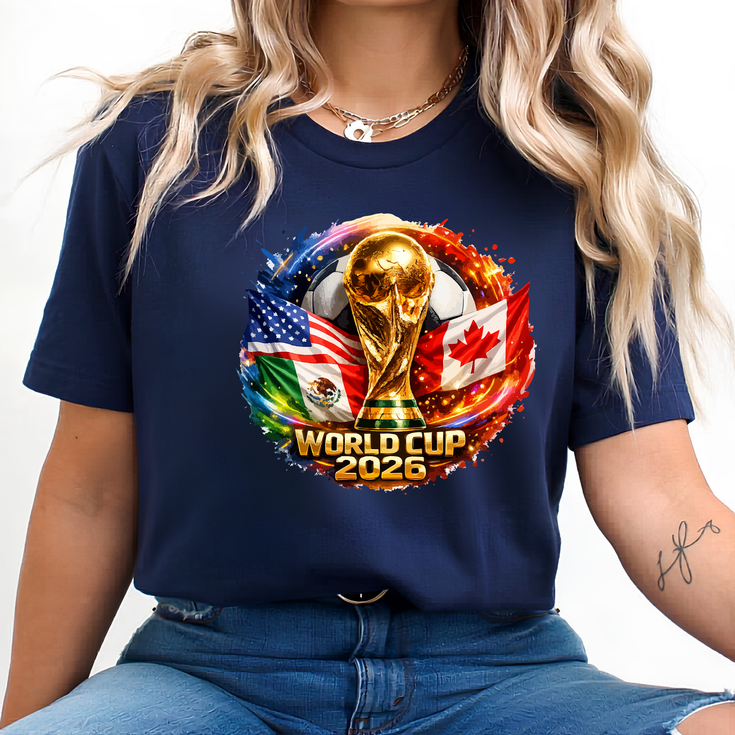 Official World Cup 2026 Host Countries USA, Canada & Mexico Graphic T-Shirt Collection (physical)