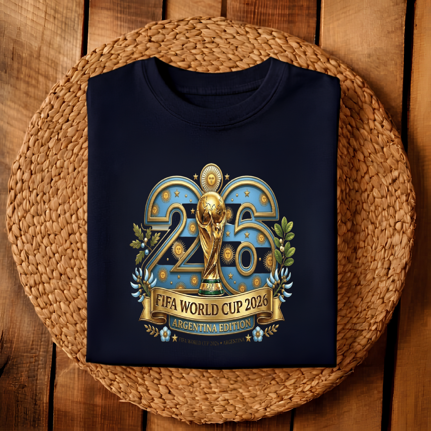 Official Argentina Edition 2026 World Cup Grey Graphic Tee (physical)