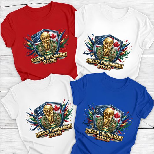 Geometric Aztec Shield 2026 International Football Emblem Fan Top (physical)