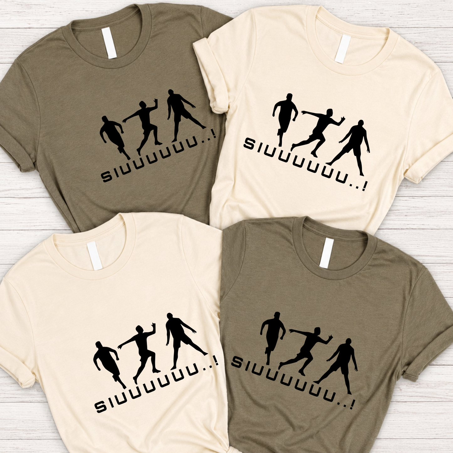 FIFA World Cup 2026 Cristiano Ronaldo SIUUUUUUU Celebration Silhouette Graphic Tee (physical)