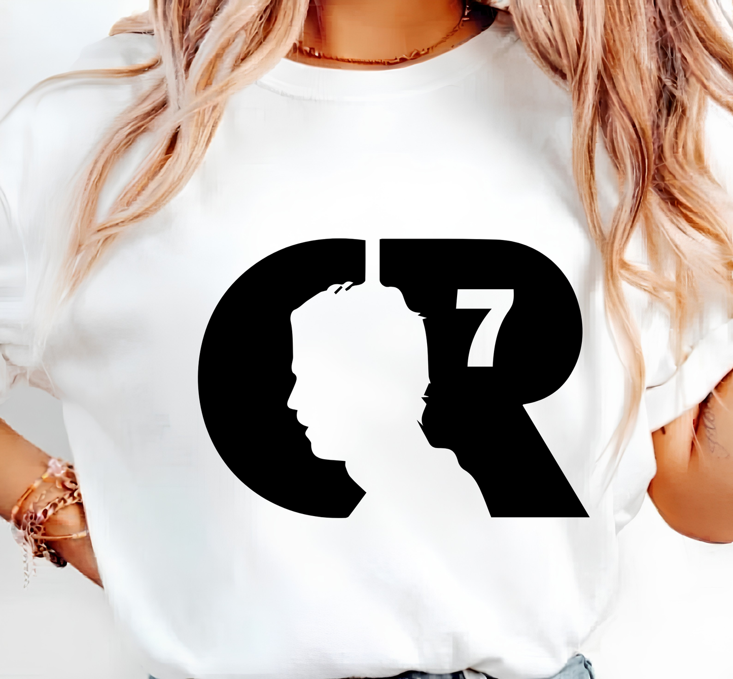 FIFA World Cup 2026 Cristiano Ronaldo CR7 Head Silhouette Graphic Tee (physical)