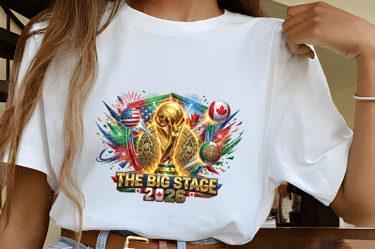 World Cup 2026 "The Big Stage" Host Nations Graphic T-Shirt (physical)