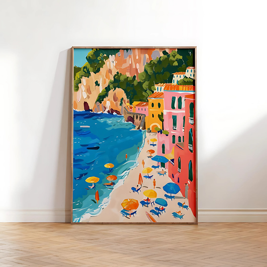 Beach Shoreline Wall Art(Printable+Physical)