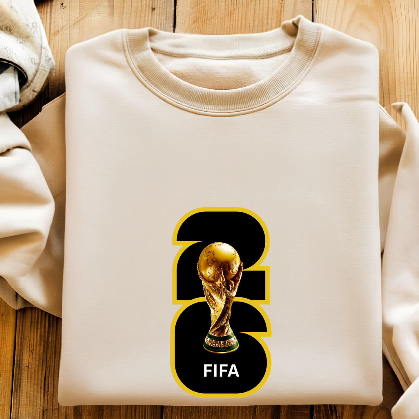 FIFA World Cup 2026 Trophy Bold Number Graphic Sweatshirt (physical)