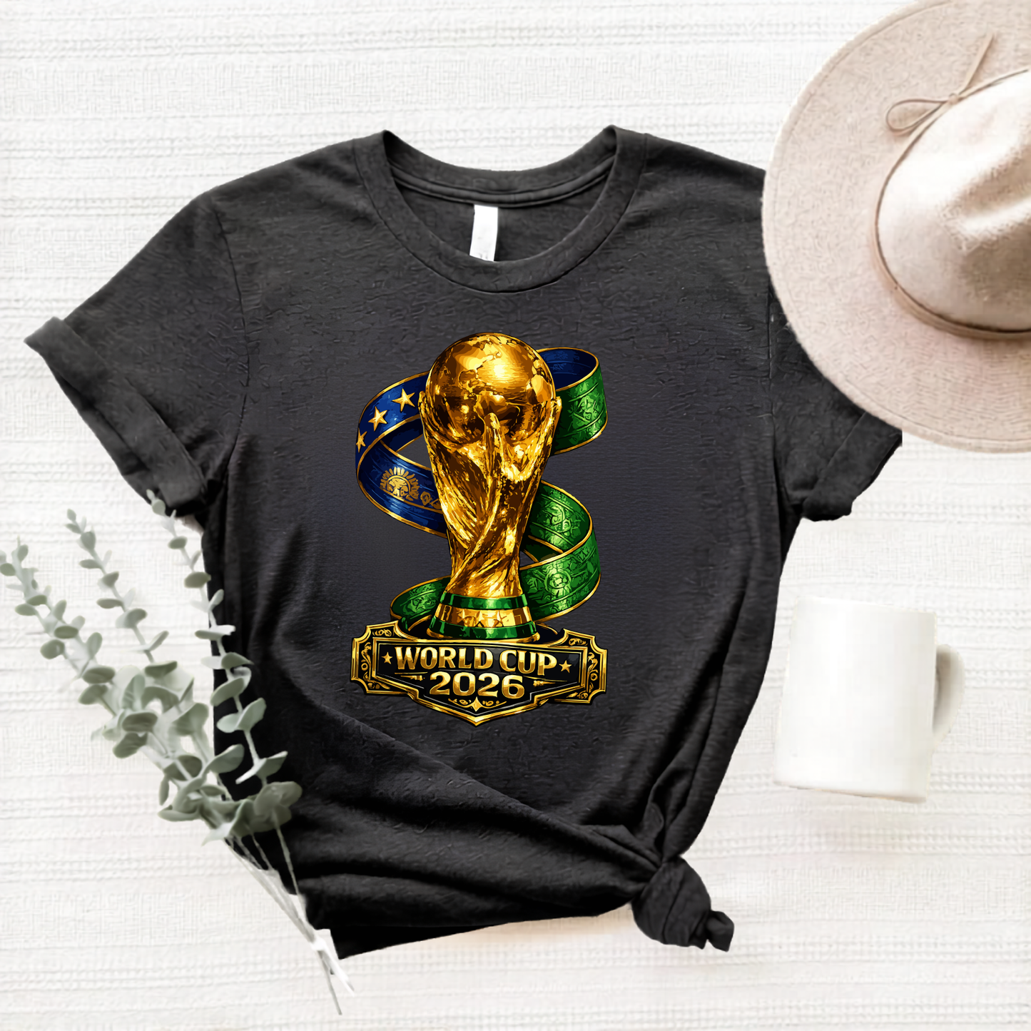 Celebrate the excitement of the world Cup 2026 Trophy Premium Graphic T-Shirt (Physical)