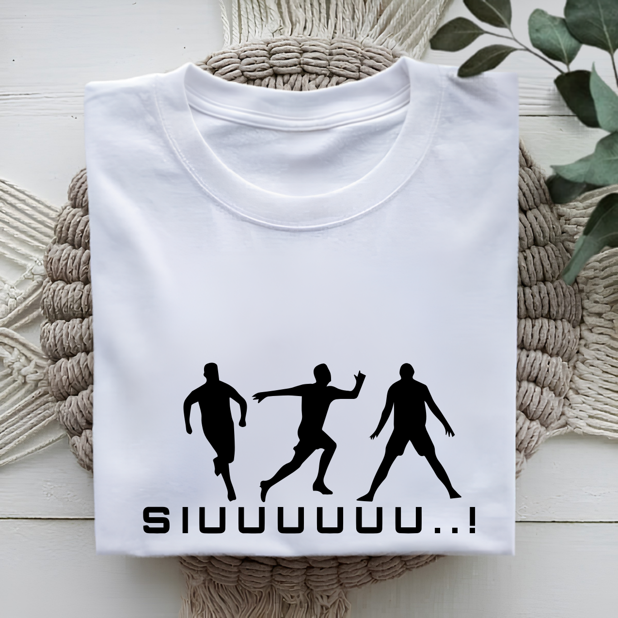 FIFA World Cup 2026 Cristiano Ronaldo SIUUUUUUU Celebration Silhouette Graphic Tee (physical)